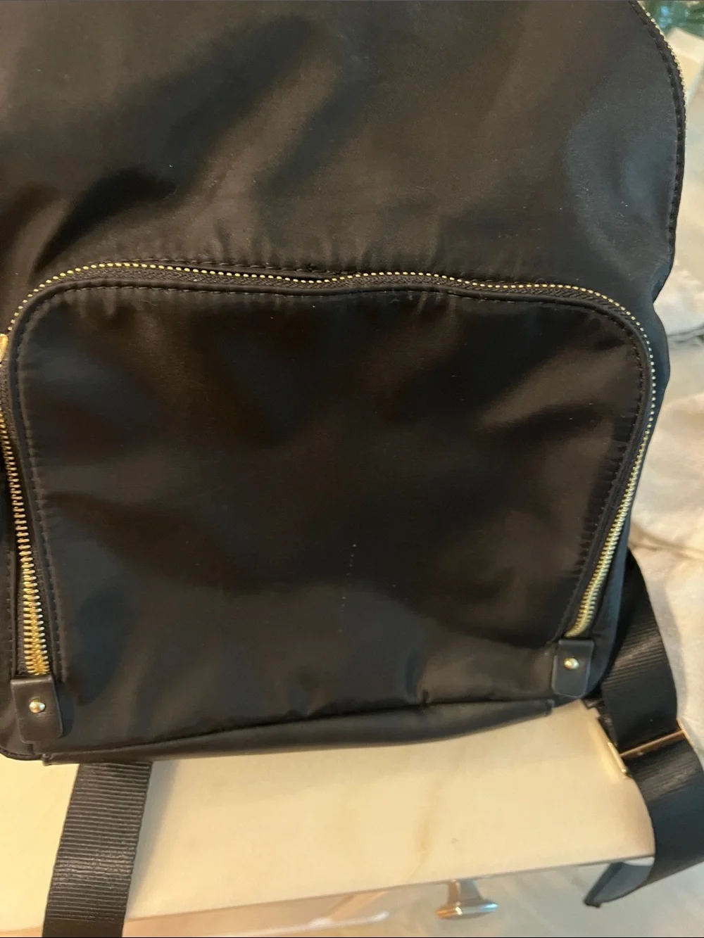 Kate & Alex Classic Black Nylon Men’s Backpack - Minimal Design 🆕